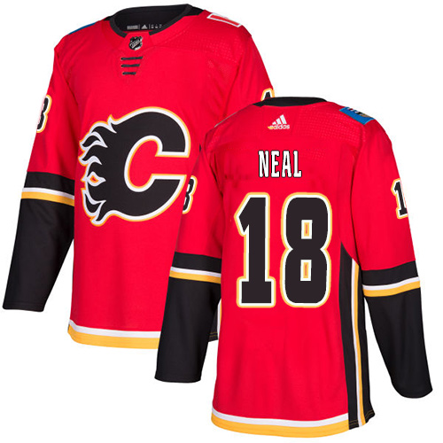 Adidas Calgary Flames #18 James Neal Red Home Authentic Stitched Youth Jersey Youth