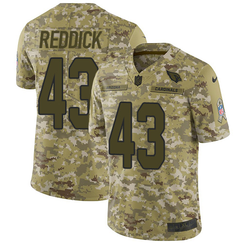 Arizona Cardinals #43 Haason Reddick Camo Men's Stitched Limited 2018 Salute to Service Jersey Men's