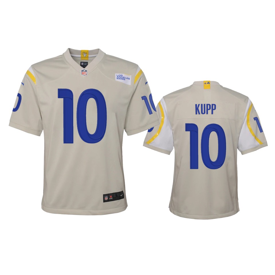 Los Angeles Rams #10 Cooper Kupp Youth Game Jersey - Bone