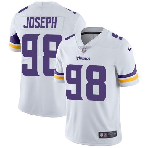 Minnesota Vikings #98 Linval Joseph White Men's Stitched Vapor Untouchable Limited Jersey Men's
