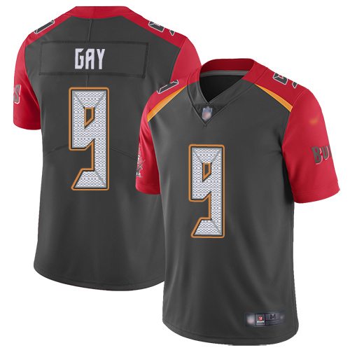 Tampa Bay Buccaneers #9 Matt Gay Gray Men's Stitched Limited Inverted Legend Jersey Men's