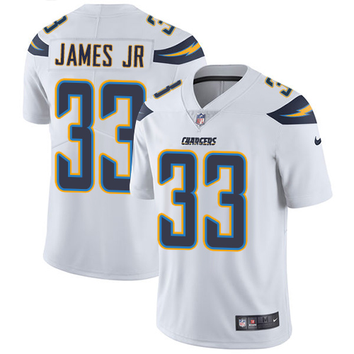 Chargers #33 Derwin James Jr White Men's Stitched Vapor Untouchable Limited Jersey