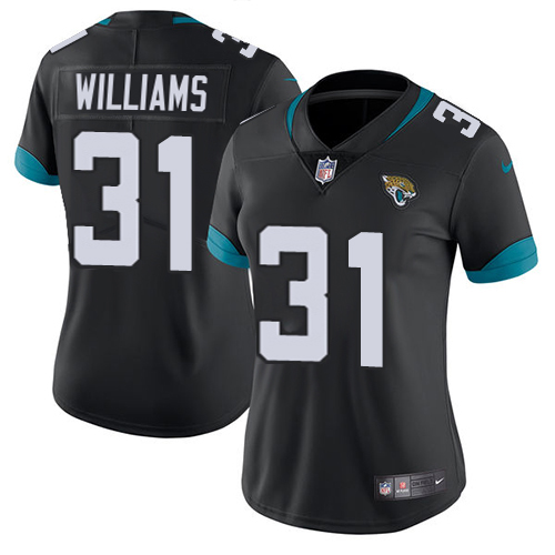 Jaguars #31 Darious Williams Black Team Color Women's Stitched Vapor Untouchable Limited Jersey