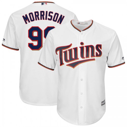 Minnesota Minnesota Twins #99 Logan Morrison Majestic Home Cool Base Player Jersey White Men's