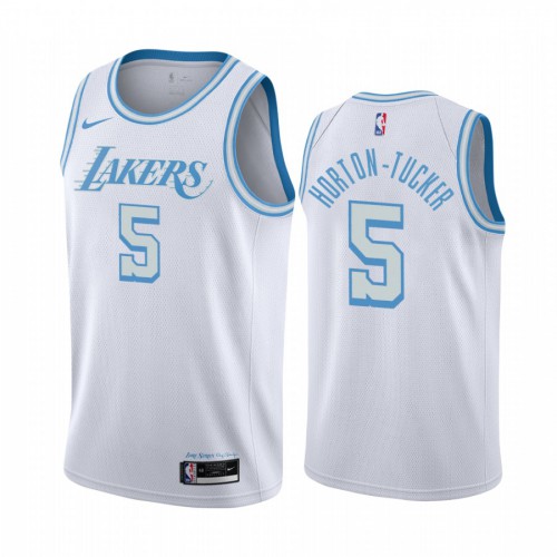 Los Angeles Lakers #5 Talen Horton-Tucker White Womens Swingman 2020-21 City Edition Jersey Womens