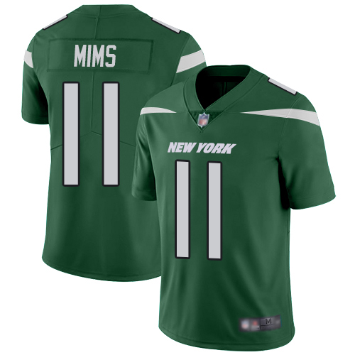 New York Jets #11 Denzel Mim Green Team Color Men's Stitched Vapor Untouchable Limited Jersey Men's