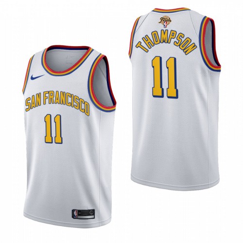 Golden State Warriors #11 Klay Thompson 2022 Finals San Francisco Classic Edition Jersey Mens