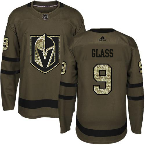 Adidas Golden Vegas Golden Knights #9 Cody Glass Green Salute to Service Stitched Youth Jersey Youth
