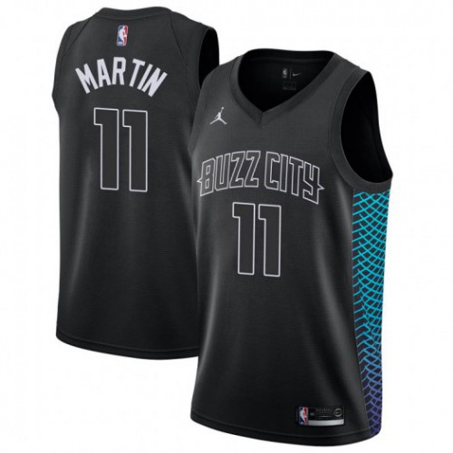 Charlotte Hornets #11 Cody Martin Black Youth Jordan Swingman City Edition Jersey Youth