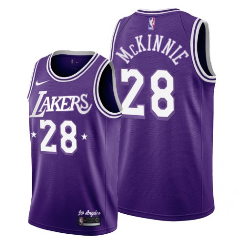 Los Angeles Los Angeles Lakers #28 Alfonzo Mckinnie Womens 2021-22 City Edition Purple Jersey Womens