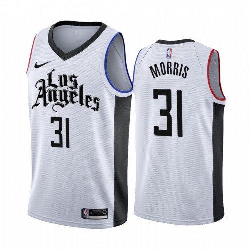Los Angeles Clippers #31 Marcus Morris 2019-20 White Los Angeles City Edition Youth Jersey Youth