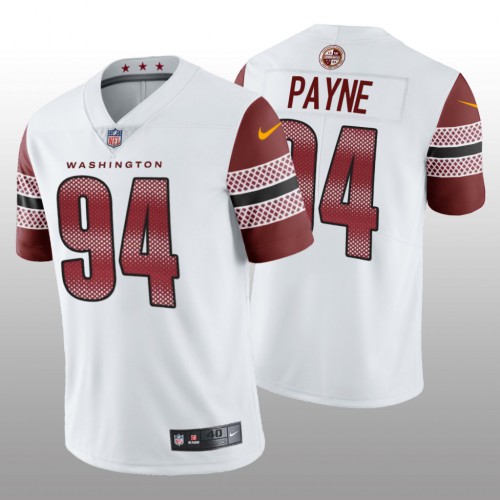Washington Washington Commanders #94 Da'Ron Payne Men's Vapor Limited Jersey - White Men's