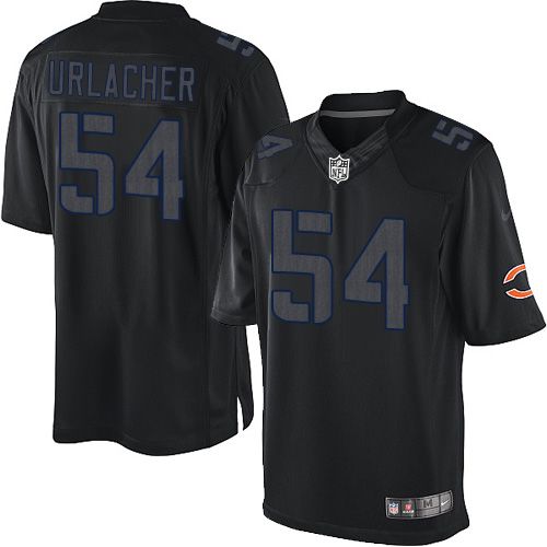 Chicago Bears #54 Brian Urlacher Black Men's Stitched Impact Limited Jersey Men's