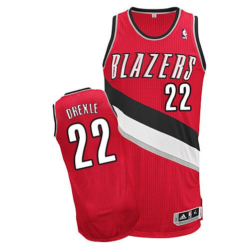 Revolution 30 Portland Trail Blazers #22 Clyde Drexler Red Stitched Jersey Mens