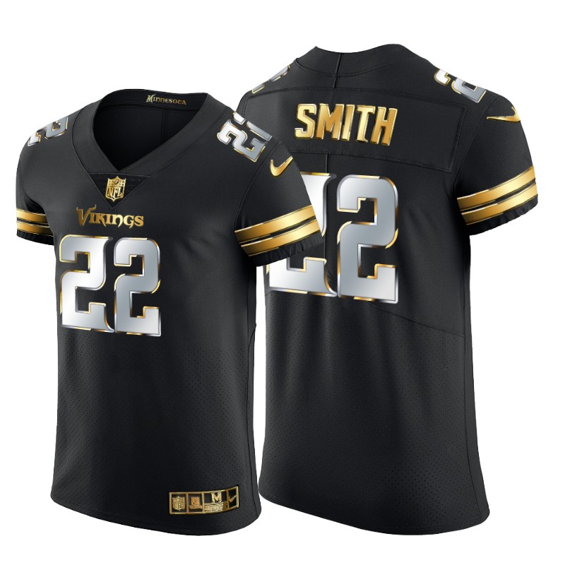 Minnesota Vikings #22 Harrison Smith Men's Black Edition Vapor Untouchable Elite Jersey
