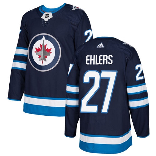 Adidas Winnipeg Jets #27 Nikolaj Ehlers Navy Blue Home Authentic Stitched Youth Jersey Youth