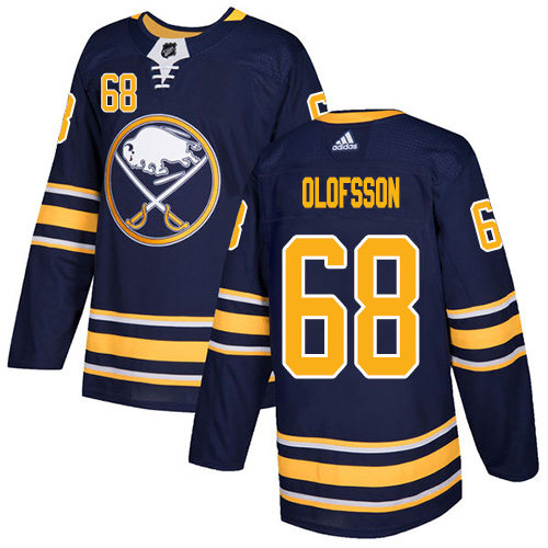 Adidas Buffalo Sabres #68 Victor Olofsson Navy Blue Home Authentic Stitched Youth Jersey Youth