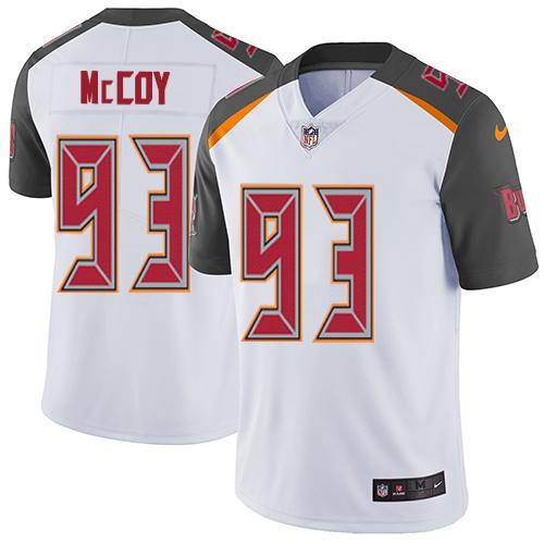 Tampa Bay Buccaneers #93 Gerald McCoy White Youth Stitched Vapor Untouchable Limited Jersey Youth