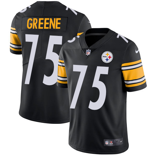 Pittsburgh Steelers #75 Joe Greene Black Team Color Youth Stitched Vapor Untouchable Limited Jersey Youth