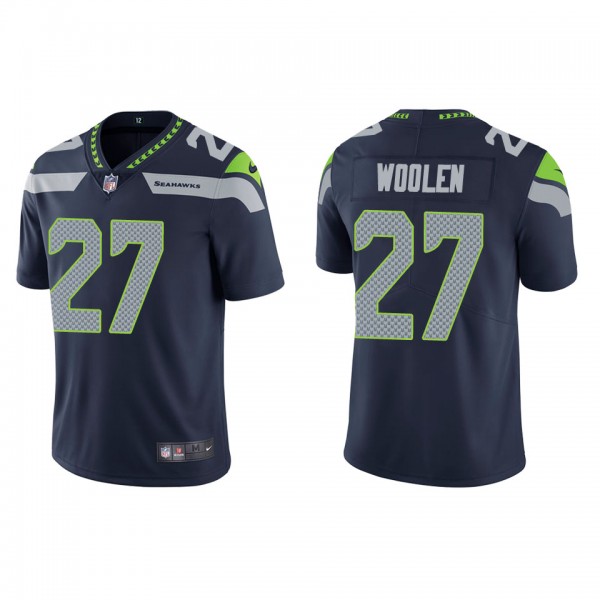 Men's Youth Women's Seattle Seahawks Tariq Woolen Navy Vapor Limited Jersey