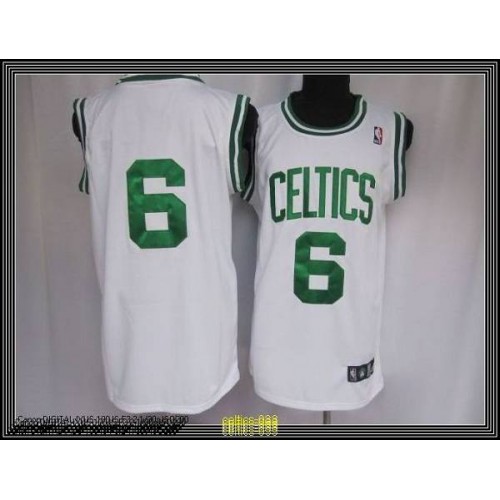 Mitchell&Ness Boston Celtics #6 Bill Russell Stitched White Throwback jersey Mens