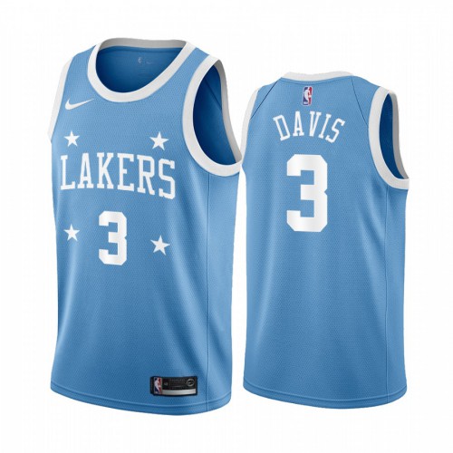 Los Angeles Lakers #3 Anthony Davis Blue Minneapolis All-Star Classic Jersey Mens