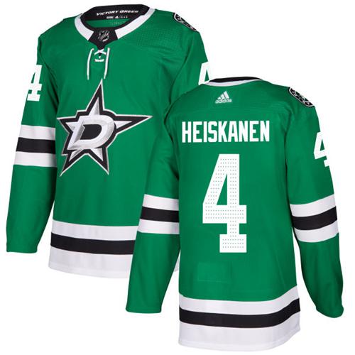 Adidas Dallas Stars #4 Miro Heiskanen Green Home Authentic Youth Stitched Jersey Youth