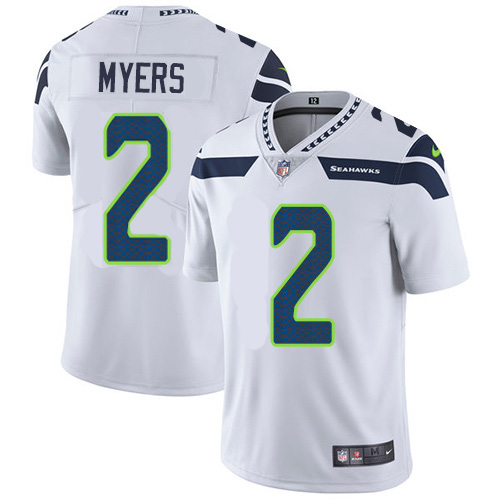 Seattle Seahawks #2 Jason Myers White Men's Stitched Vapor Untouchable Limited Jersey Men's