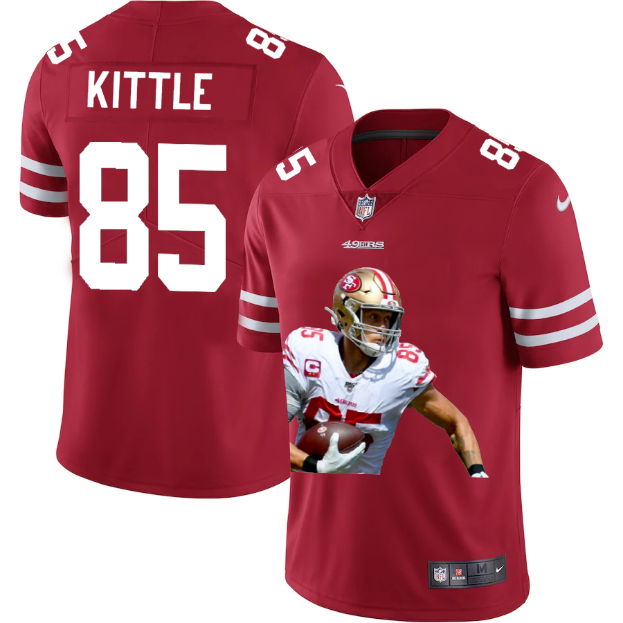 San Francisco 49ers #85 George Kittle Team Hero 1 Vapor Limited Jersey Red