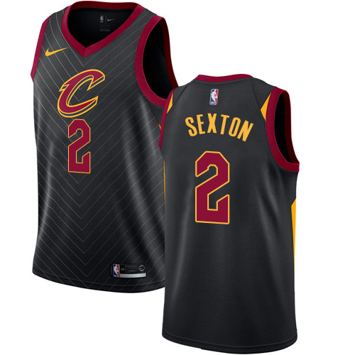 Cleveland Cavaliers #2 Collin Sexton Black Youth Swingman Statement Edition Jersey Youth