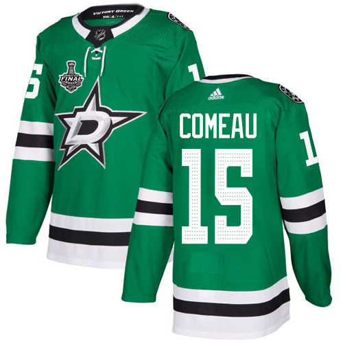Adidas Dallas Stars #15 Blake Comeau Green Home Authentic Youth 2020 Stanley Cup Final Stitched Jersey Youth