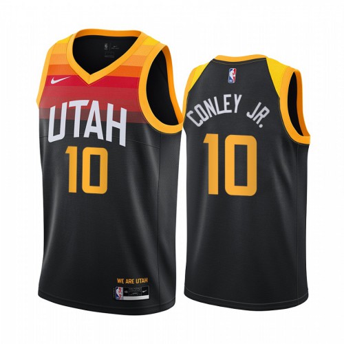Utah Jazz #10 Mike Conley Black Youth Swingman 2020-21 City Edition Jersey Youth