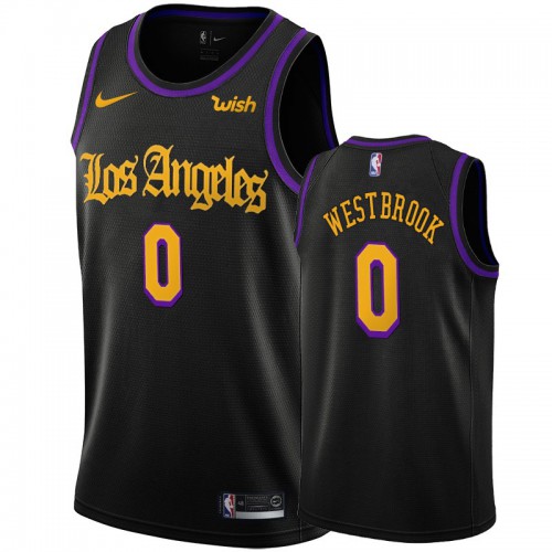Los Angeles Lakers #0 Russell Westbrook Womens Black 2020 Latin Nights Swingman Jersey Womens
