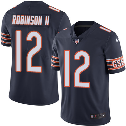 Chicago Bears #12 Allen Robinson II Navy Blue Team Color Men's Stitched Vapor Untouchable Limited Jersey Men's