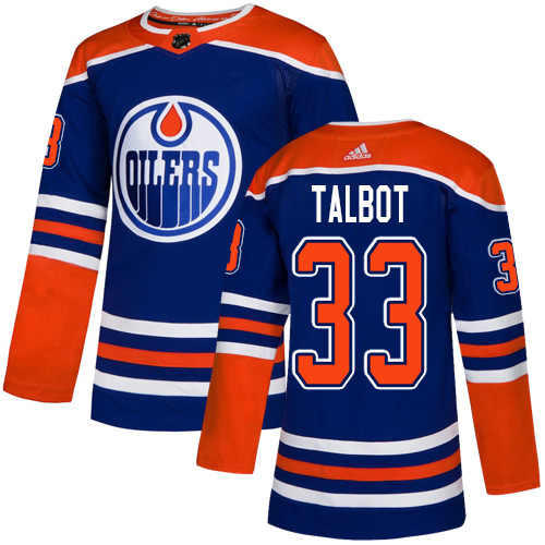 Adidas Edmonton Oilers #33 Cam Talbot Royal Alternate Authentic Stitched Youth Jersey Youth