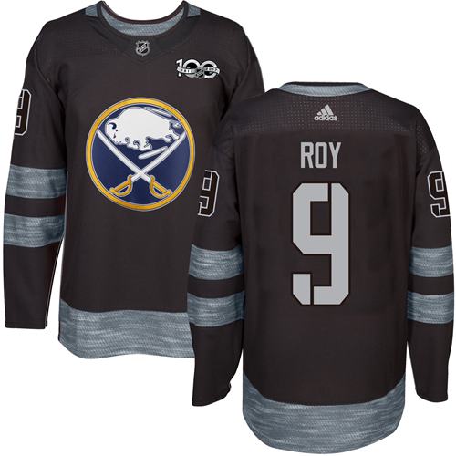 Adidas Buffalo Sabres #9 Derek Roy Black 1917-2017 100th Anniversary Stitched Jersey Men's