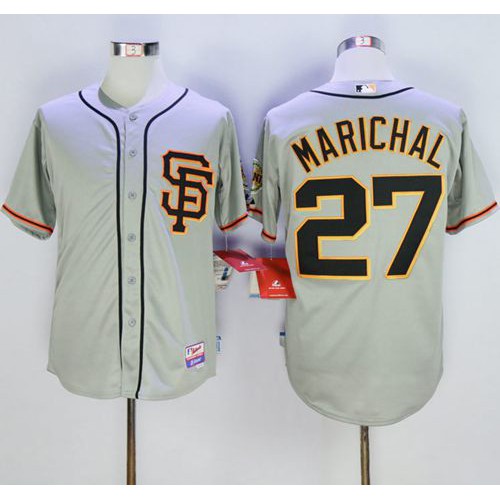 San Francisco Giants #27 Juan Marichal Grey Cool Base Stitched Jersey Men's