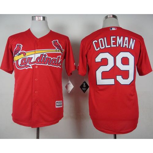 St.Louis Cardinals #29 Vince Coleman Red Cool Base Stitched Jersey Men's