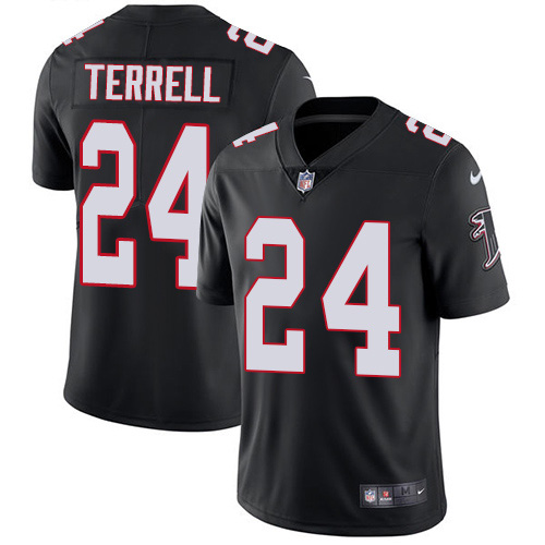 Atlanta Falcons #24 A.J. Terrell Black Alternate Men's Stitched Vapor Untouchable Limited Jersey Men's