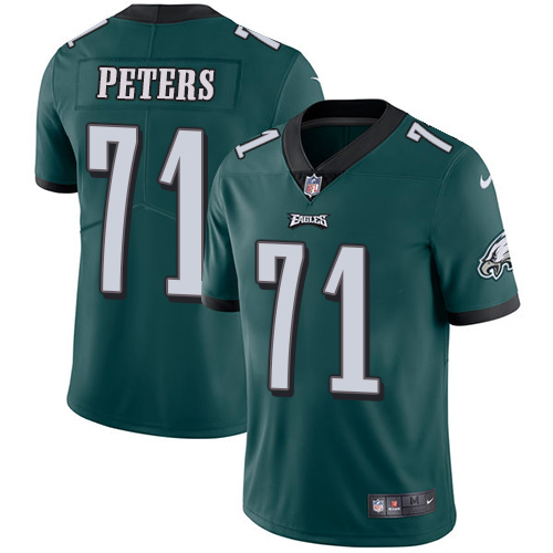 Philadelphia Eagles #71 Jason Peters Midnight Green Team Color Men's Stitched Vapor Untouchable Limited Jersey Men's