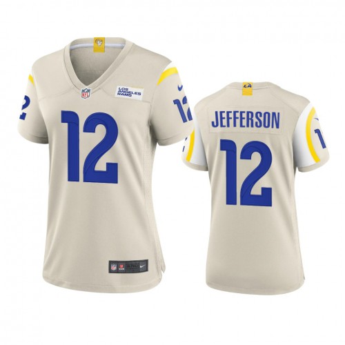 Los Angeles Los Angeles Rams #12 Van Jefferson Women's Game Jersey - Bone Womens