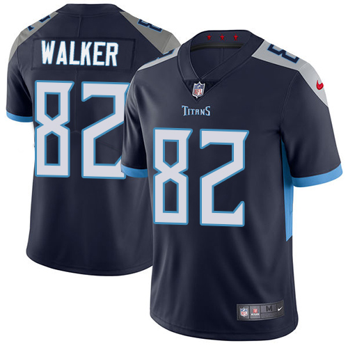 Tennessee Titans #82 Delanie Walker Navy Blue Team Color Youth Stitched Vapor Untouchable Limited Jersey Youth