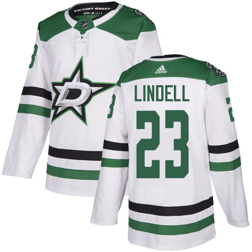 Adidas Dallas Stars #23 Esa Lindell White Road Authentic Youth Stitched Jersey Youth