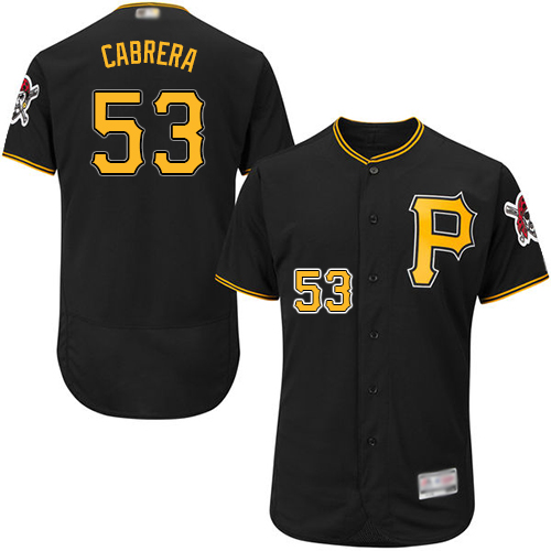 Pittsburgh Pirates #53 Melky Cabrera Black Flexbase Authentic Collection Stitched Jersey Men's
