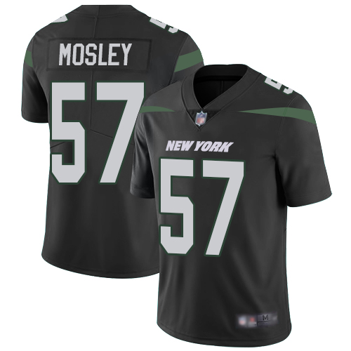 Jets #57 C.J. Mosley Black Alternate Men's Stitched Vapor Untouchable Limited Jersey
