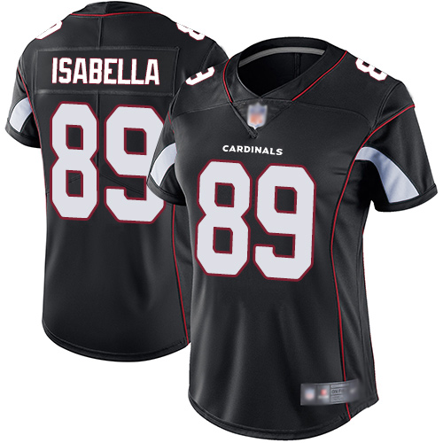 Arizona Cardinals #89 Andy Isabella Black Alternate Women's Stitched Vapor Untouchable Limited Jersey Womens