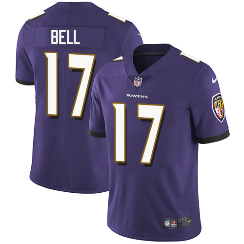 Baltimore Ravens #17 Le'Veon Bell Purple Team Color Youth Stitched Vapor Untouchable Limited Jersey Youth