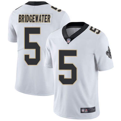 New Orleans Saints #5 Teddy Bridgewater White Men's Stitched Vapor Untouchable Limited Jersey Men's
