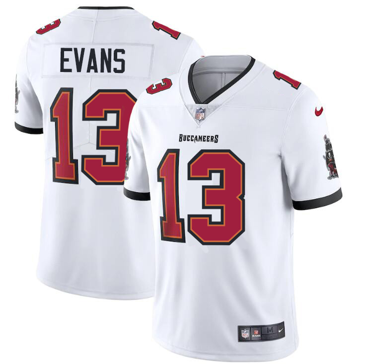 Tampa Bay Buccaneers #13 Mike Evans Men's White Vapor Limited Jersey