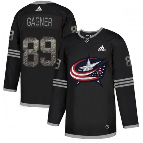 Adidas Columbus Blue Jackets #89 Sam Gagner Black Authentic Classic Stitched Jersey Men's